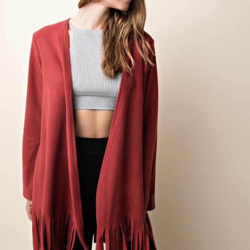 Fringed Detailed Cardigan